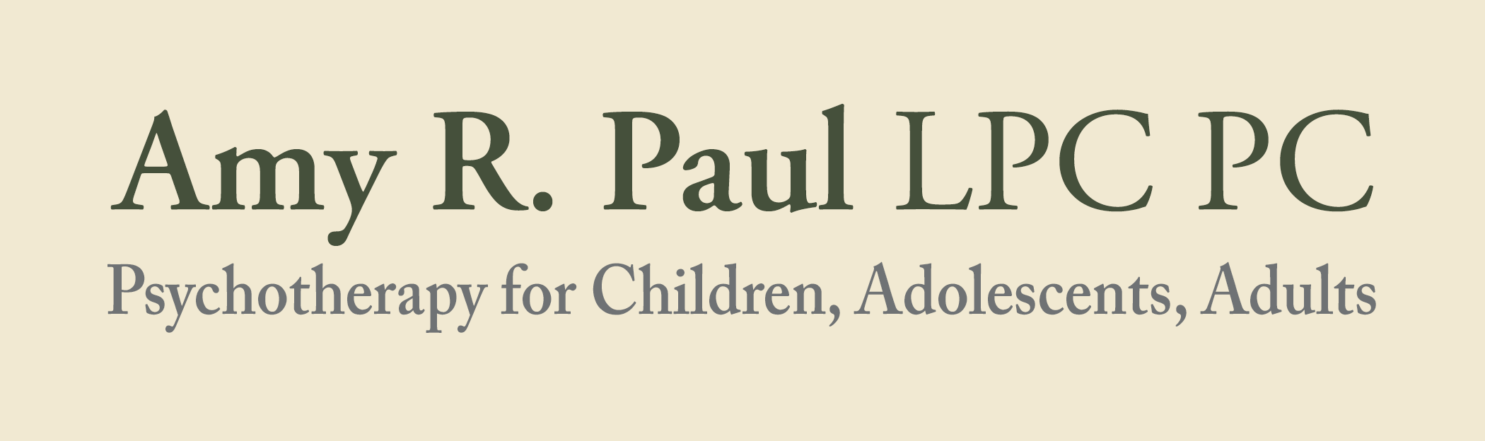 Amy R. Paul LPC PC